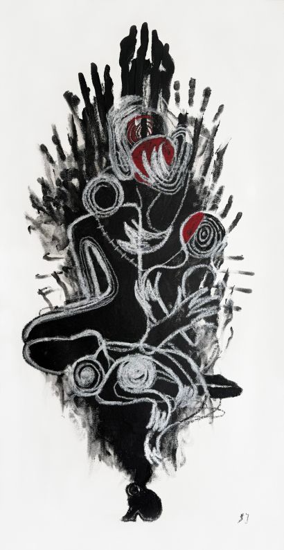 The weight of the unspoken - a Paint Artowrk by Sabrina  Jäger